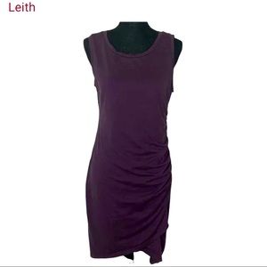 LEITH Ruched Body-con Tank Dress